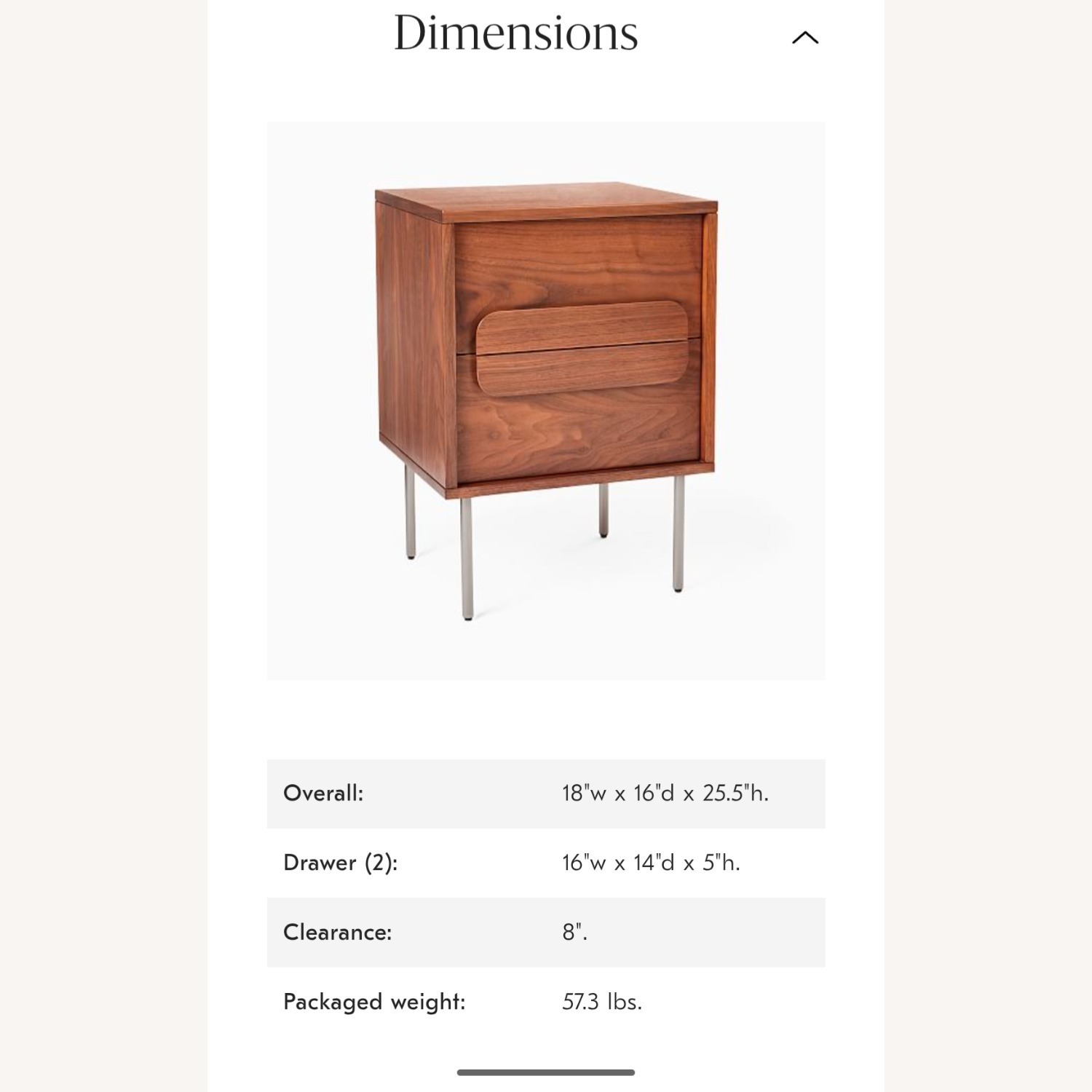 West Elm Gemini White Nightstand - image-6