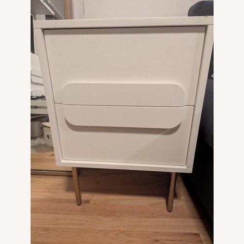 Used West Elm Gemini White Nightstand for sale on AptDeco