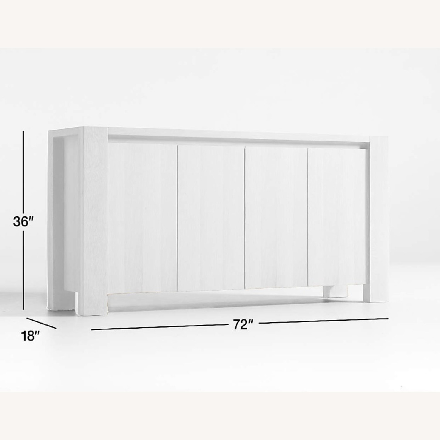 Crate & Barrel Natural Wood Sideboard - image-3