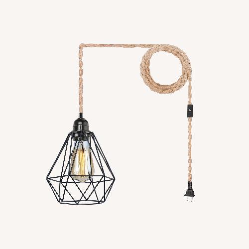 Used Amazon Black Ceiling Lamp for sale on AptDeco