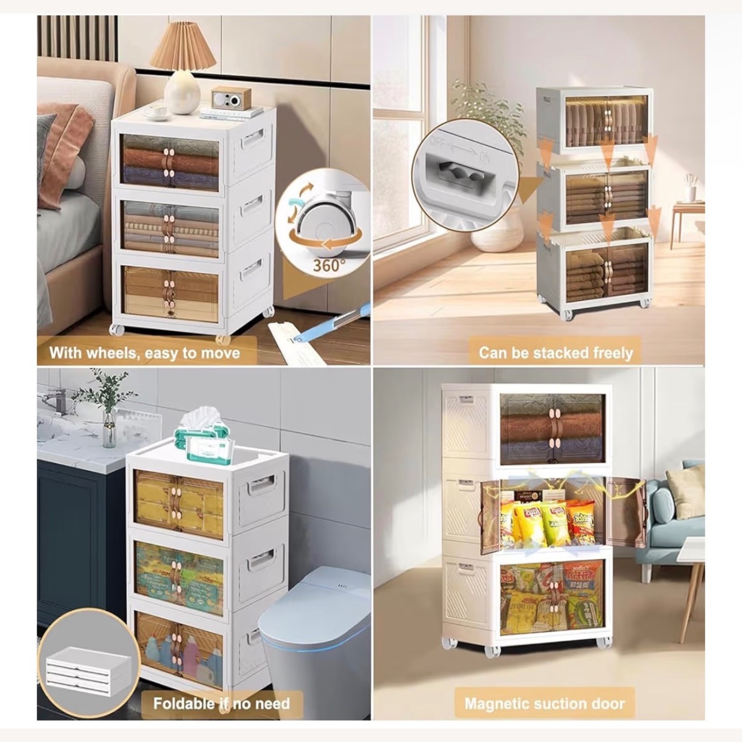 6-Tier Foldable Shoe Rack Organizer - image-2