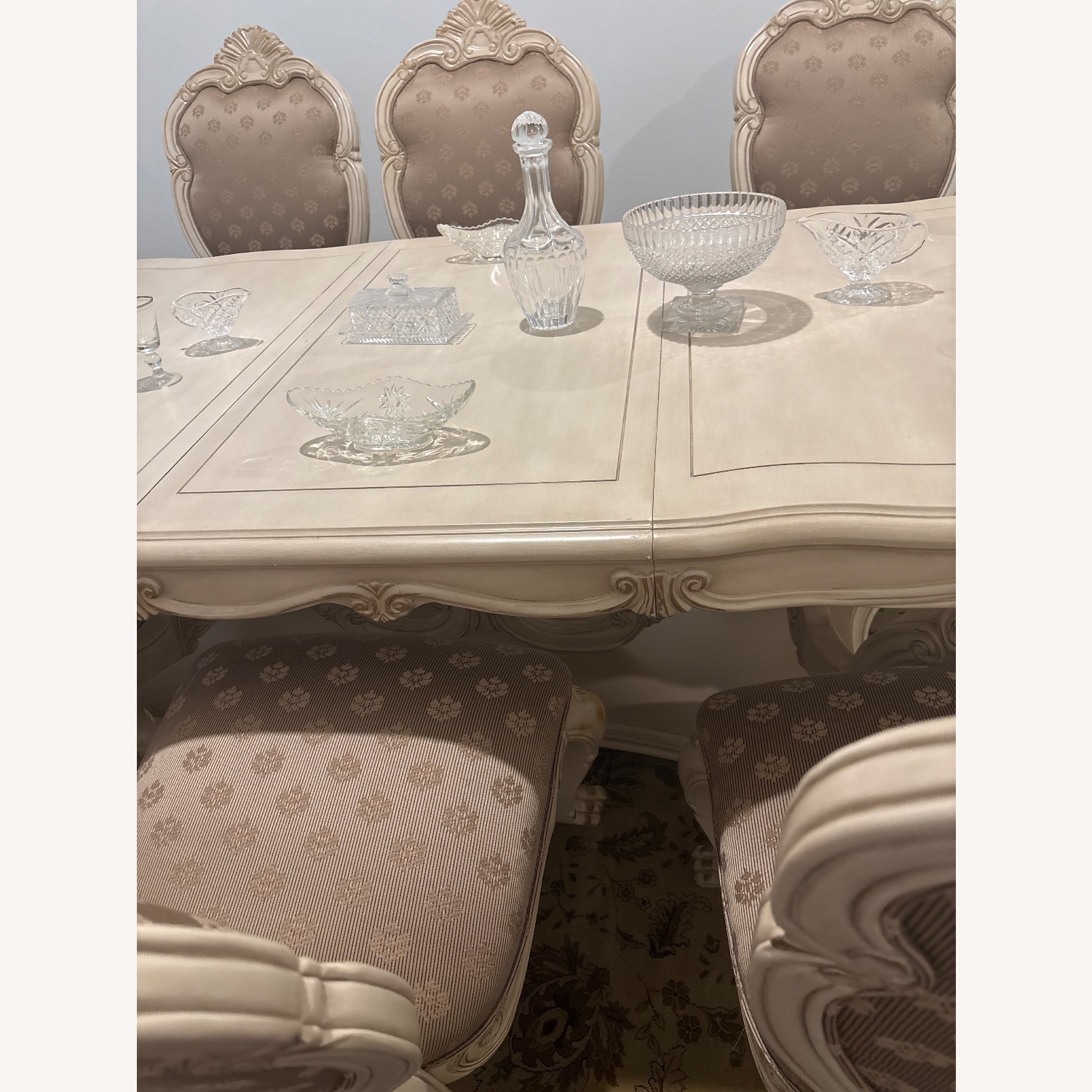 Formal Ivory 10 Piece Dining Set - image-2
