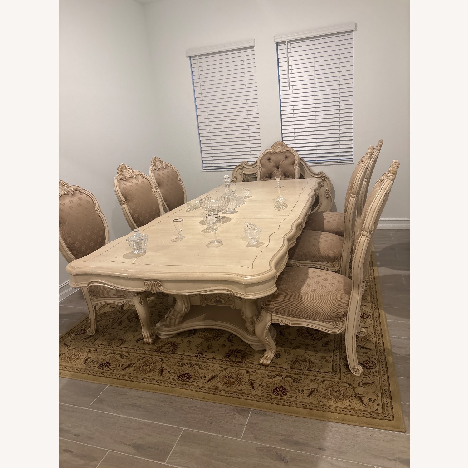 Formal Ivory 10 Piece Dining Set - image-1