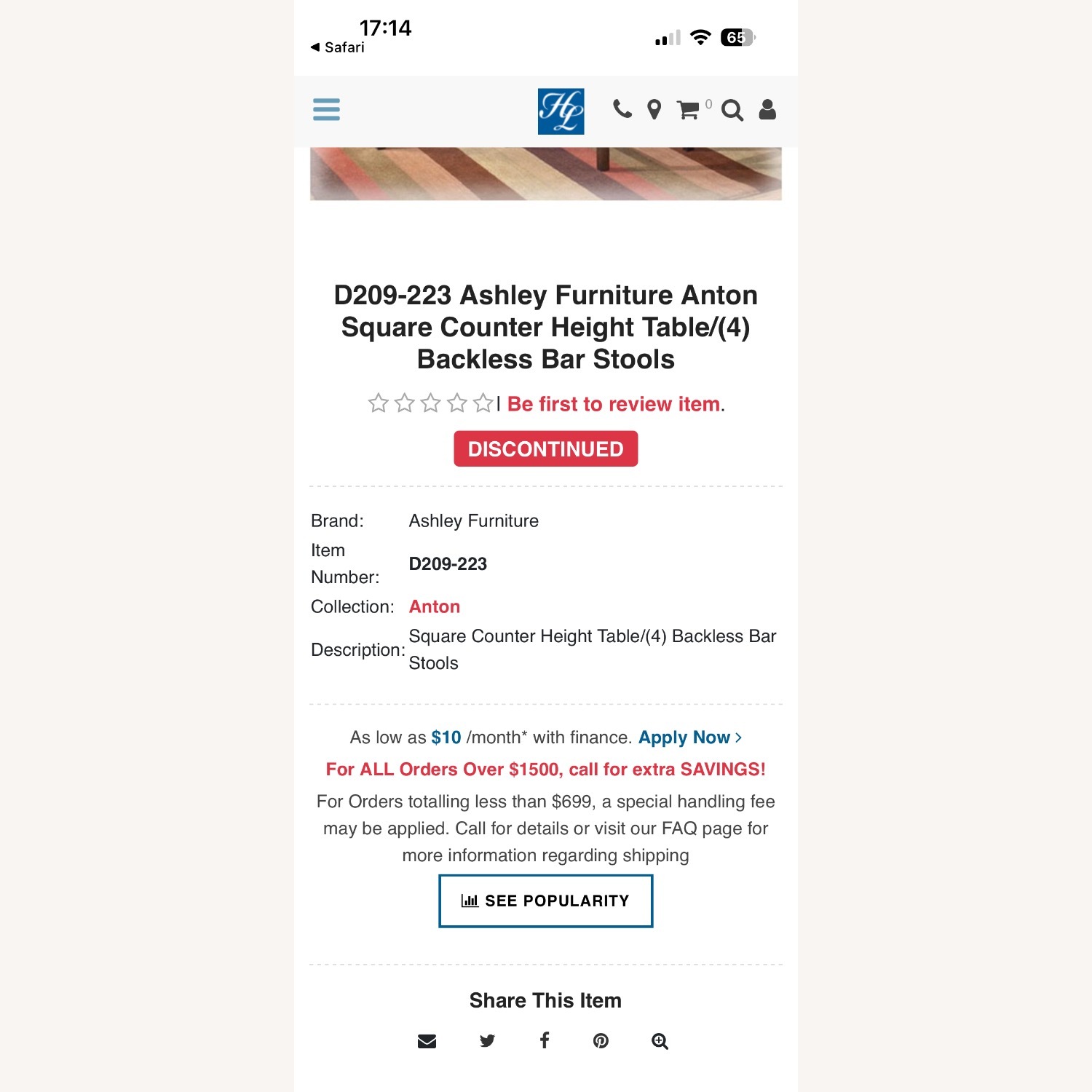 Dark Brown Dining Set - image-3