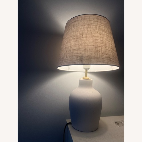 Used IKEA Natural Ceramic Table Lamp for sale on AptDeco