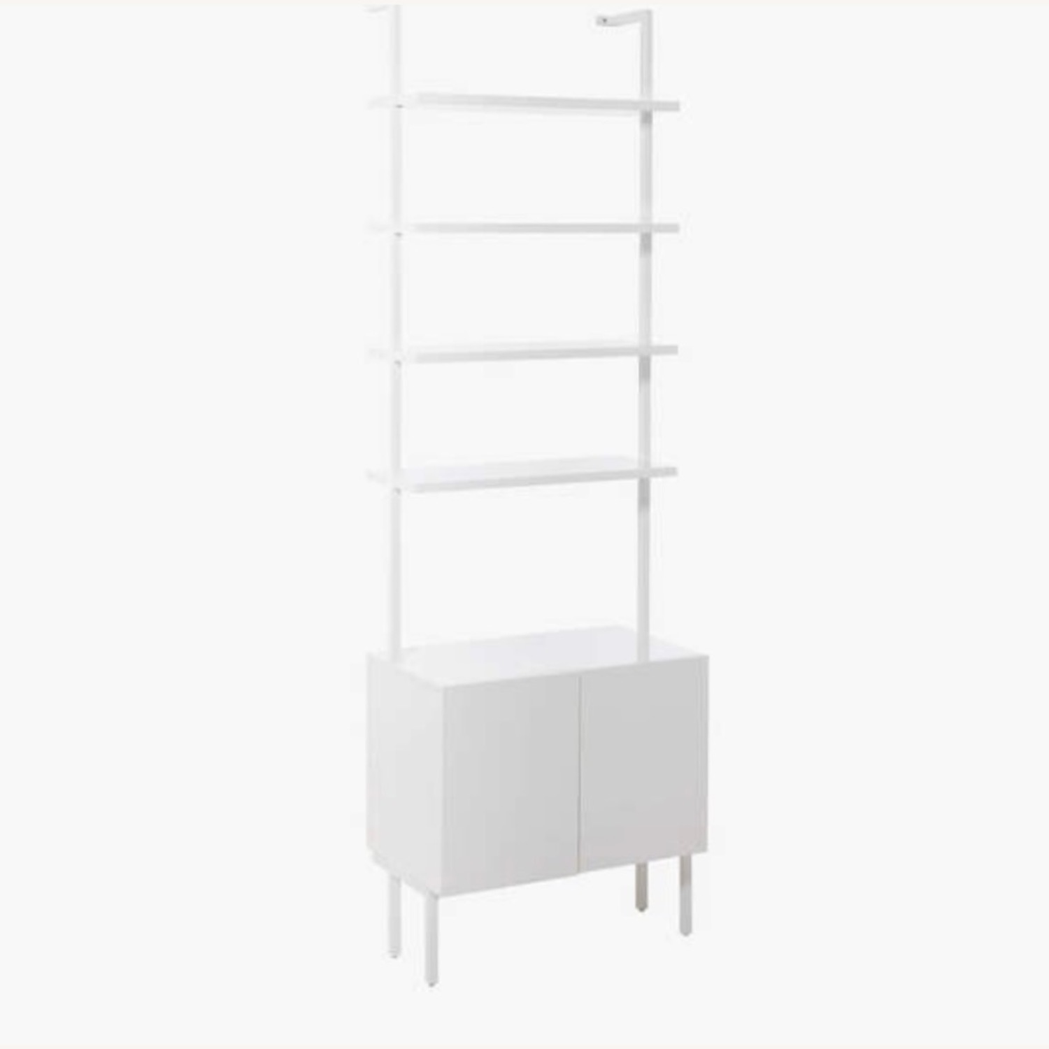 CB2 Stairway 96 White Metal Bookcase  - image-5