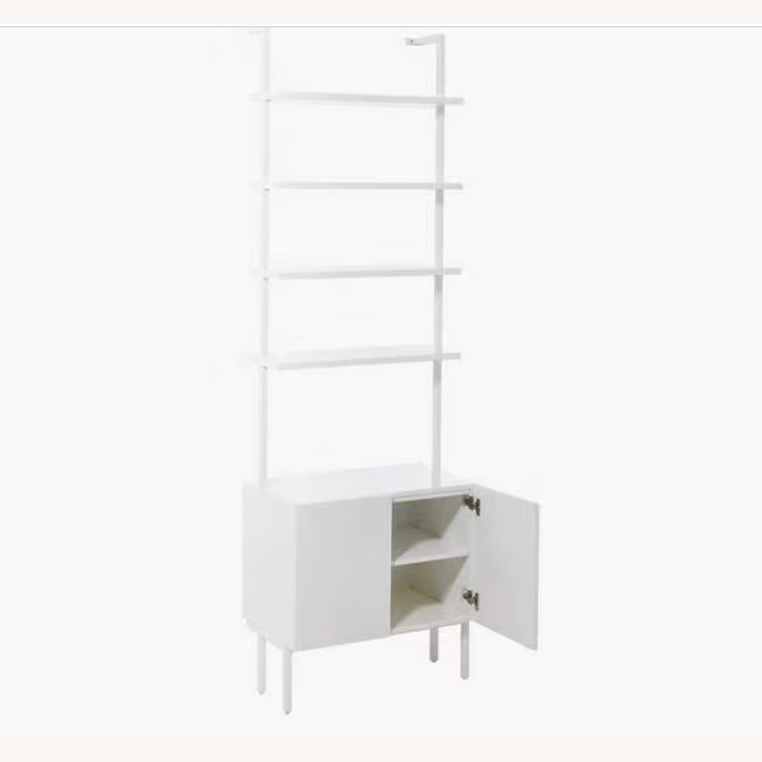CB2 Stairway 96 White Metal Bookcase  - image-4