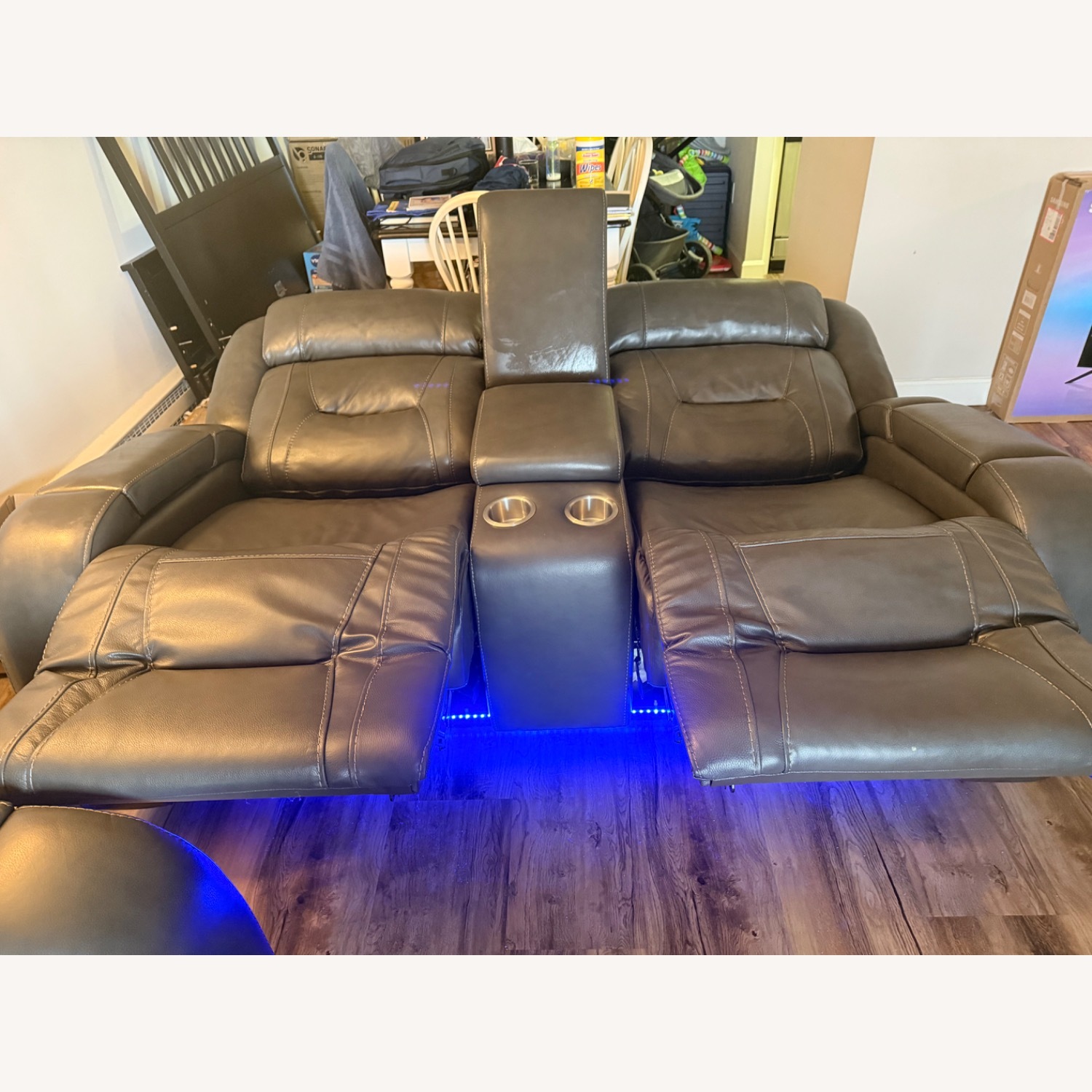 Bob's Discount Furniture Dark Gray 2 Seater Sofa - image-2