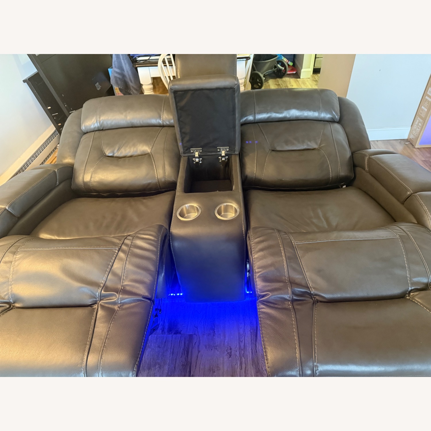 Bob's Discount Furniture Dark Gray 2 Seater Sofa - image-3