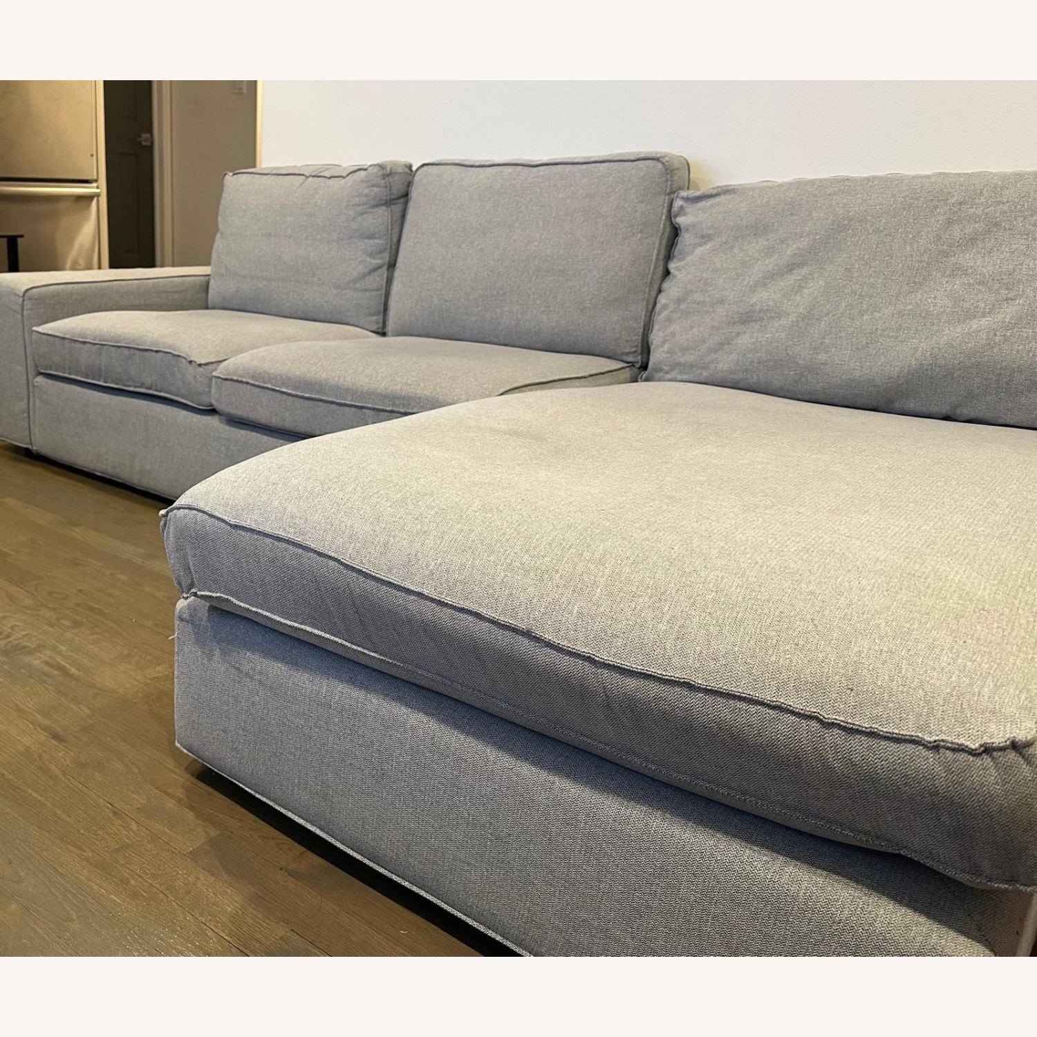 IKEA 3 Seat Sofa Gray  - image-1