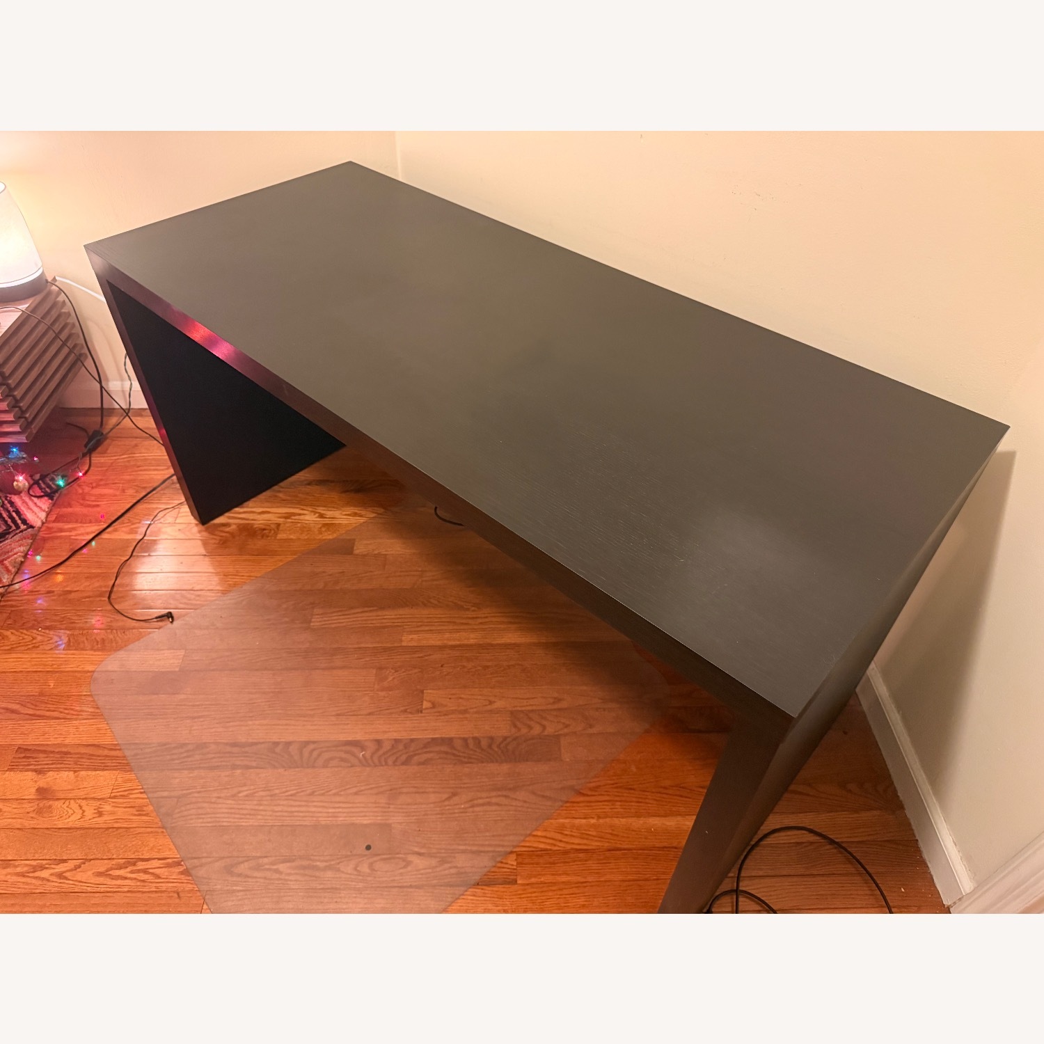 IKEA Black Wood Desk - image-1