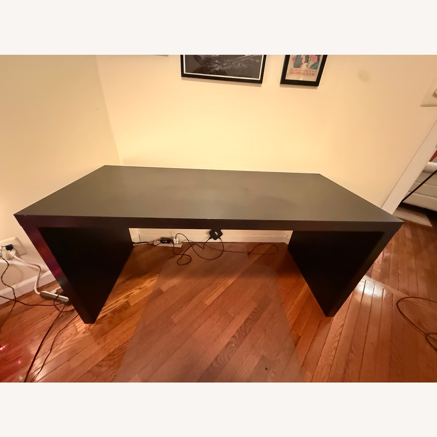 IKEA Black Wood Desk - image-3