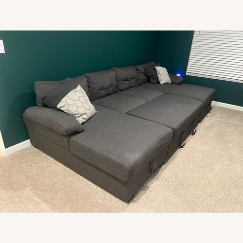Used Ashley Furniture Dark Gray 3+ Piece Sectional for sale on AptDeco
