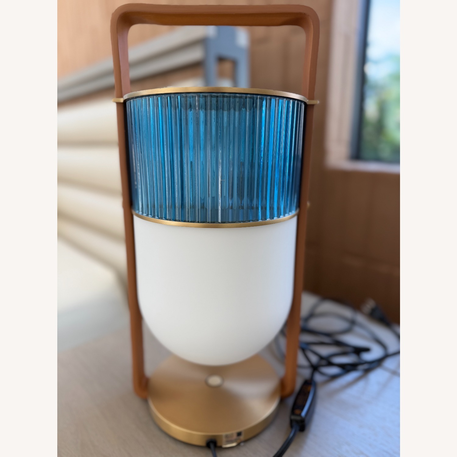 Poltrona Frau Blue Glass Table Lamps - image-2