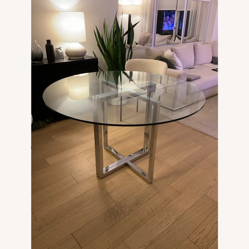 Used CB2 Silverado 47" Round Dining Table for sale on AptDeco
