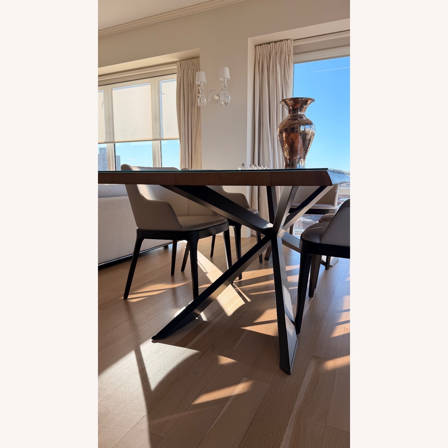 Cattelan Italia Dark Brown Wood Dining Set - image-2