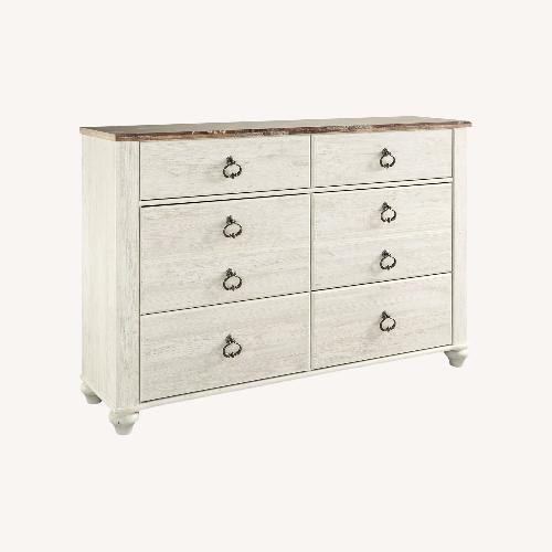 Used Ashley Willowton 6 Drawer Dresser for sale on AptDeco