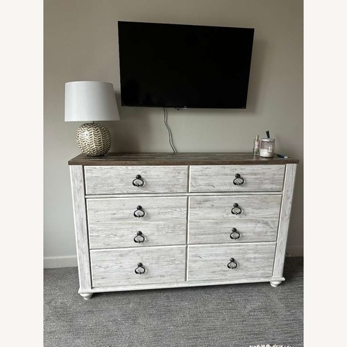 Used Ashley Willowton 6 Drawer Dresser for sale on AptDeco