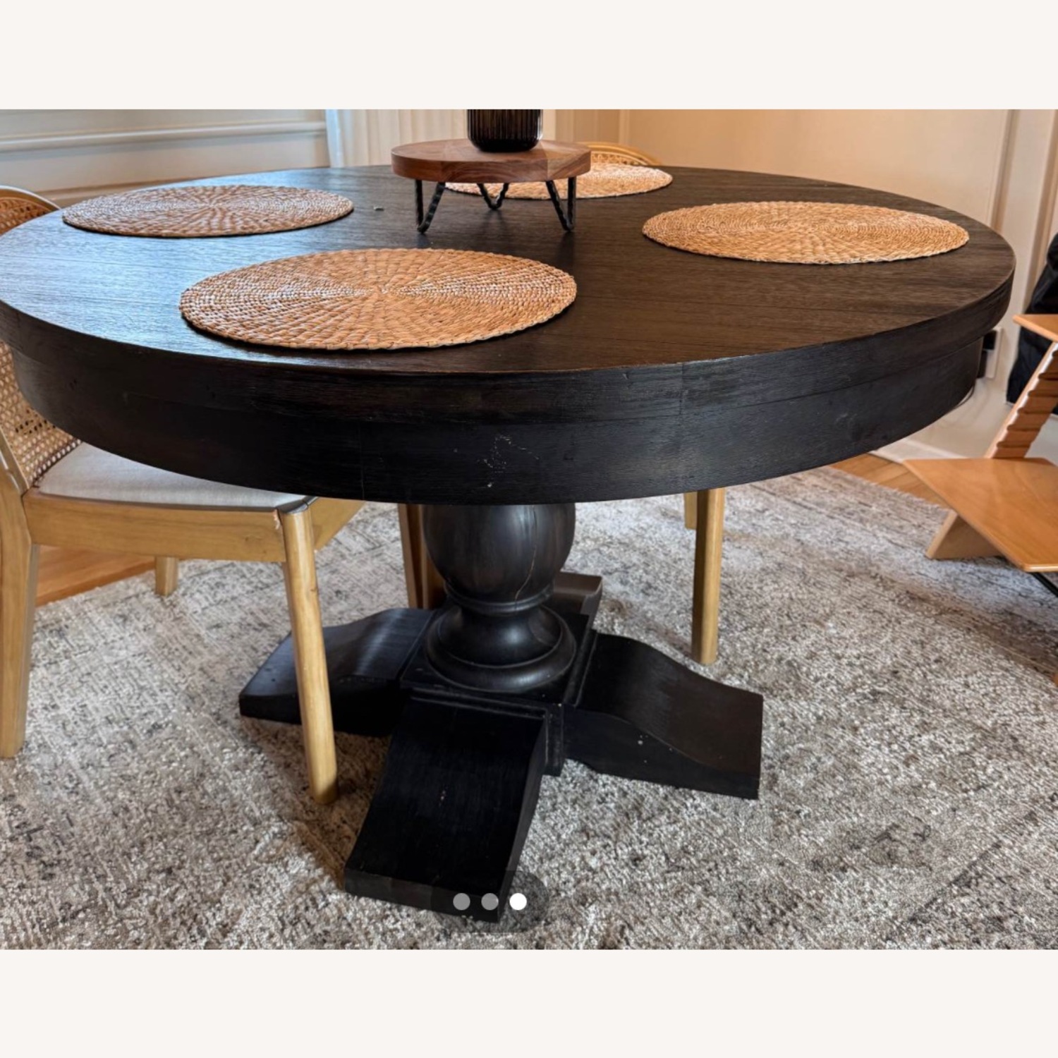 Restoration Hardware Black Dining Table - image-3