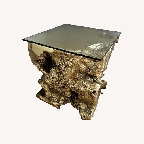 Used Z Gallerie Sequoia End Table Gold for sale on AptDeco