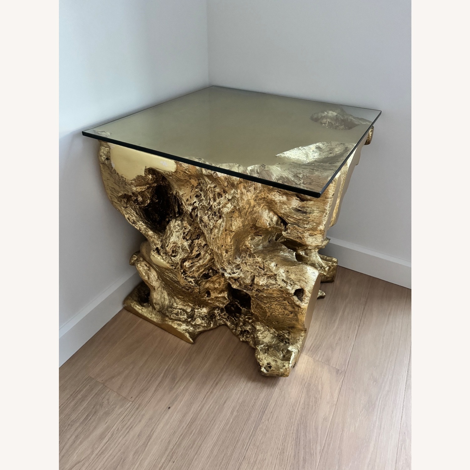 Z Gallerie Sequoia End Table Gold - image-2