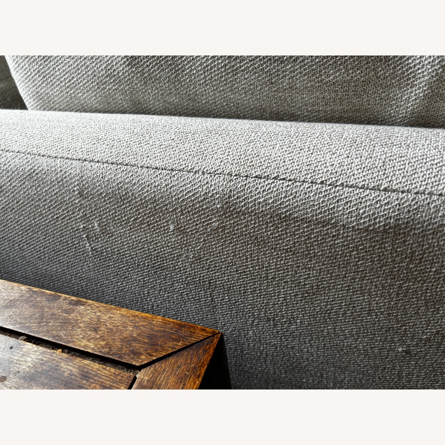 West Elm Marin White Fabric 3+ Seater Sofa - image-9