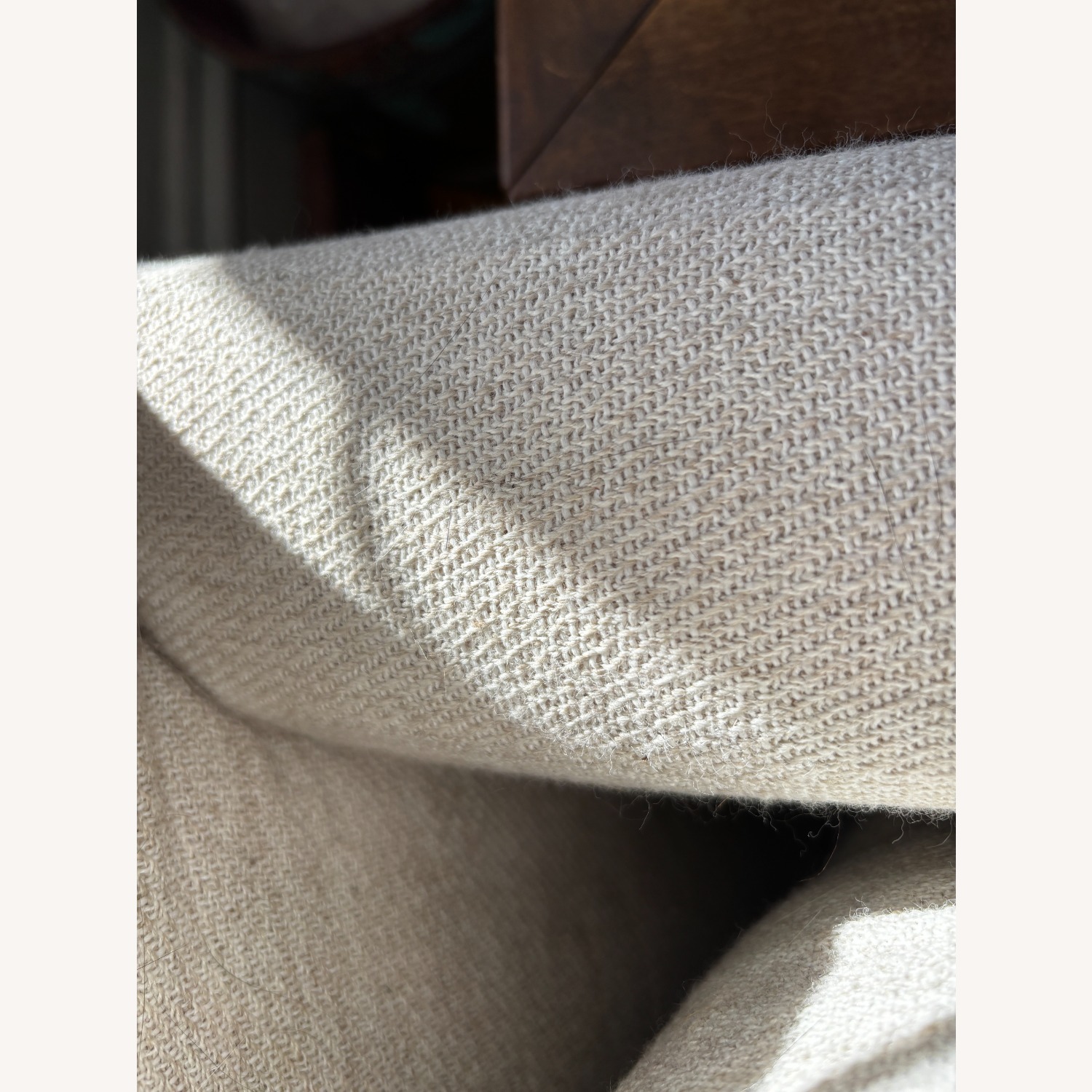 West Elm Marin White Fabric 3+ Seater Sofa - image-12