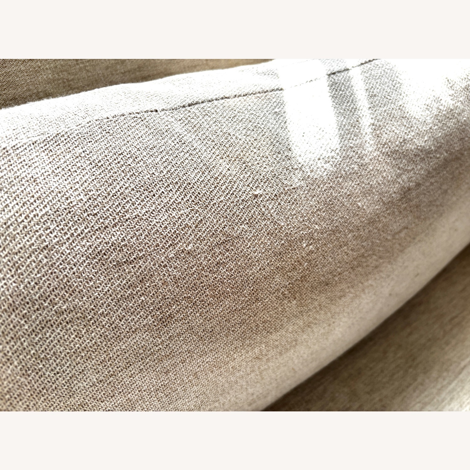 West Elm Marin White Fabric 3+ Seater Sofa - image-6