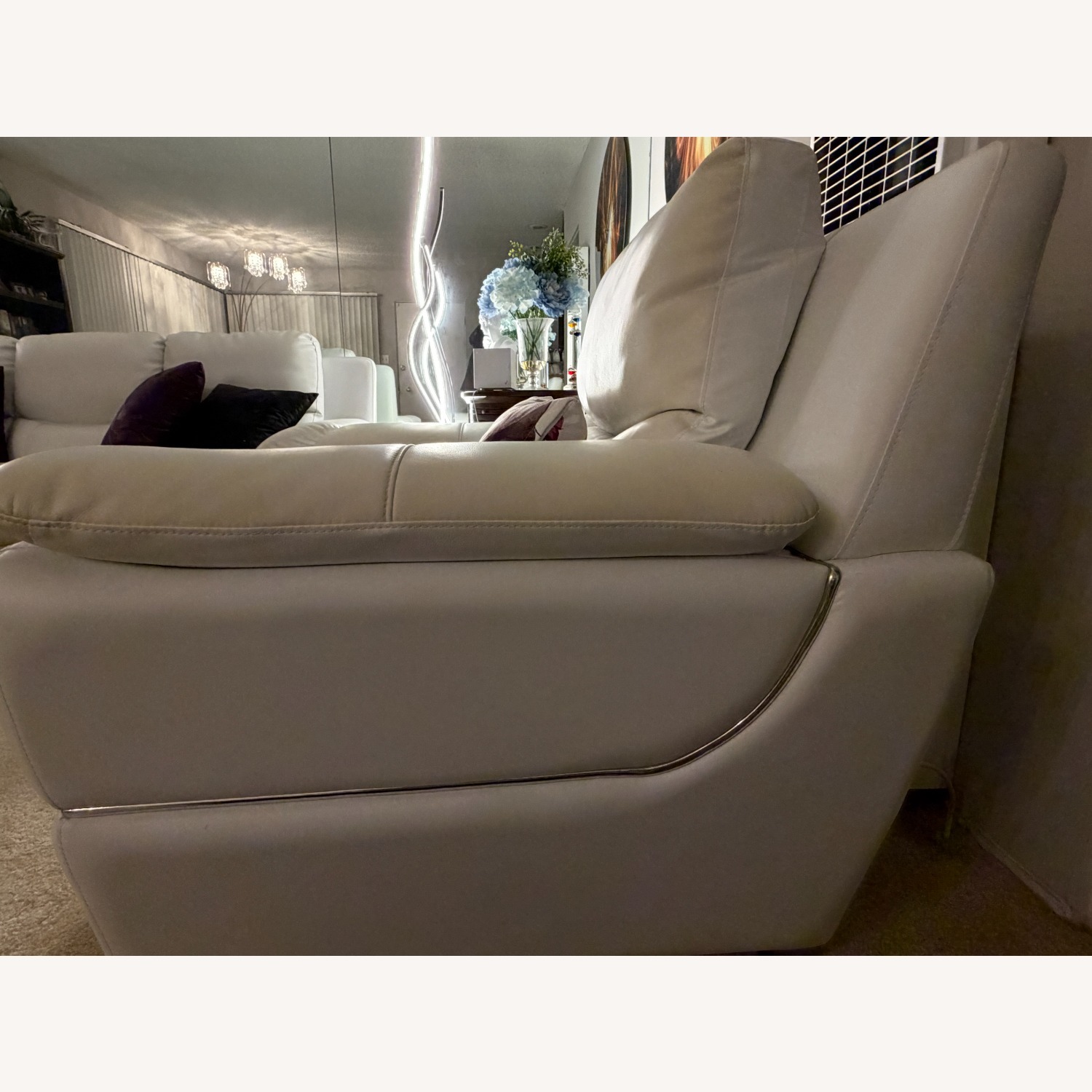 Henton Genuine Leather Armchair - image-4