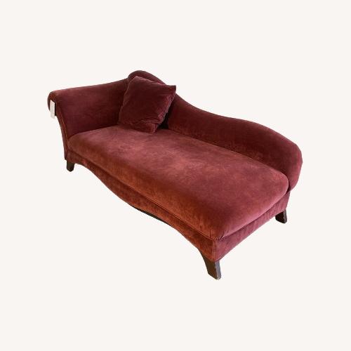 Used Rollarm Lounger Chaise Burgundy for sale on AptDeco