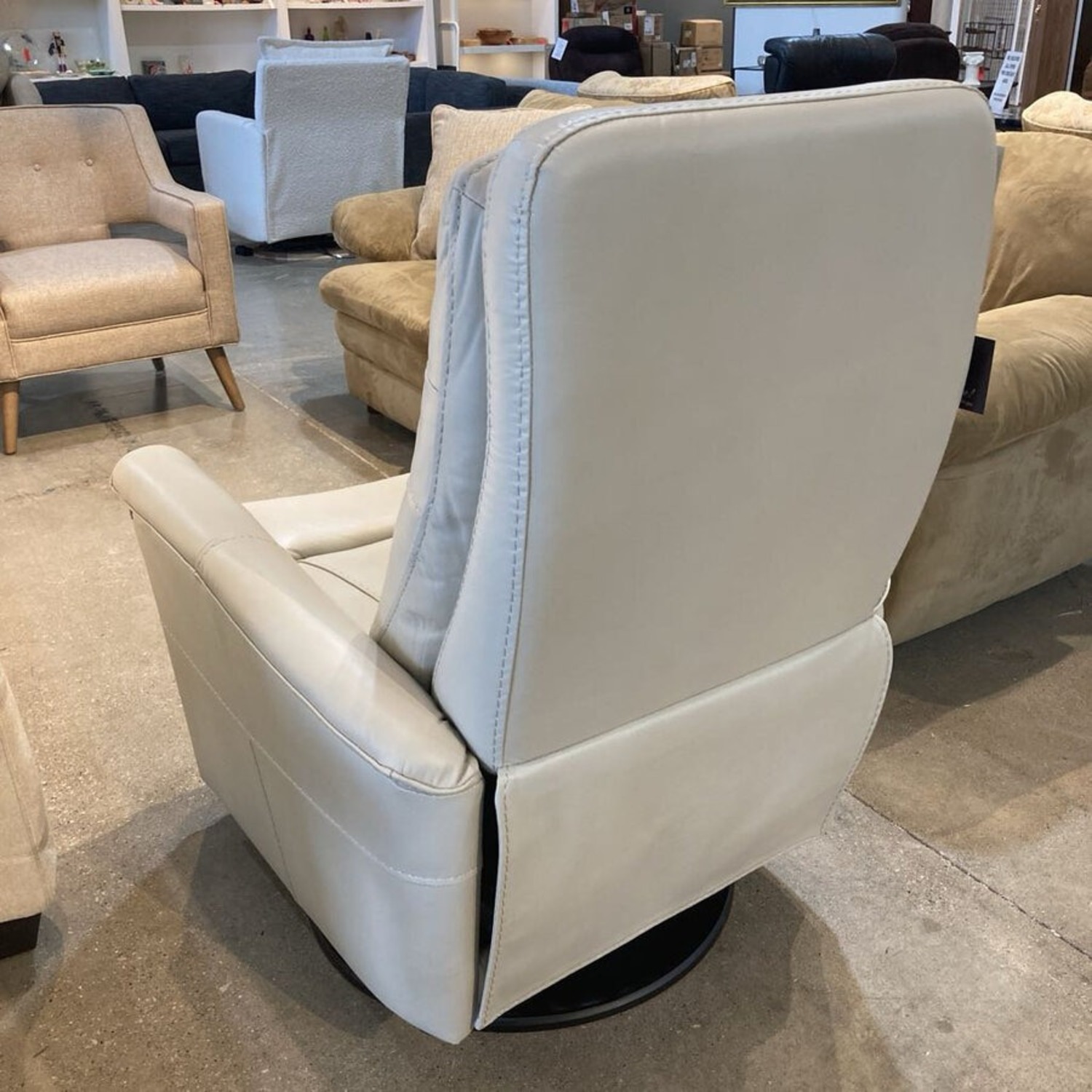 Parker House Gemini Leather Swivel Glider Recliner - image-11