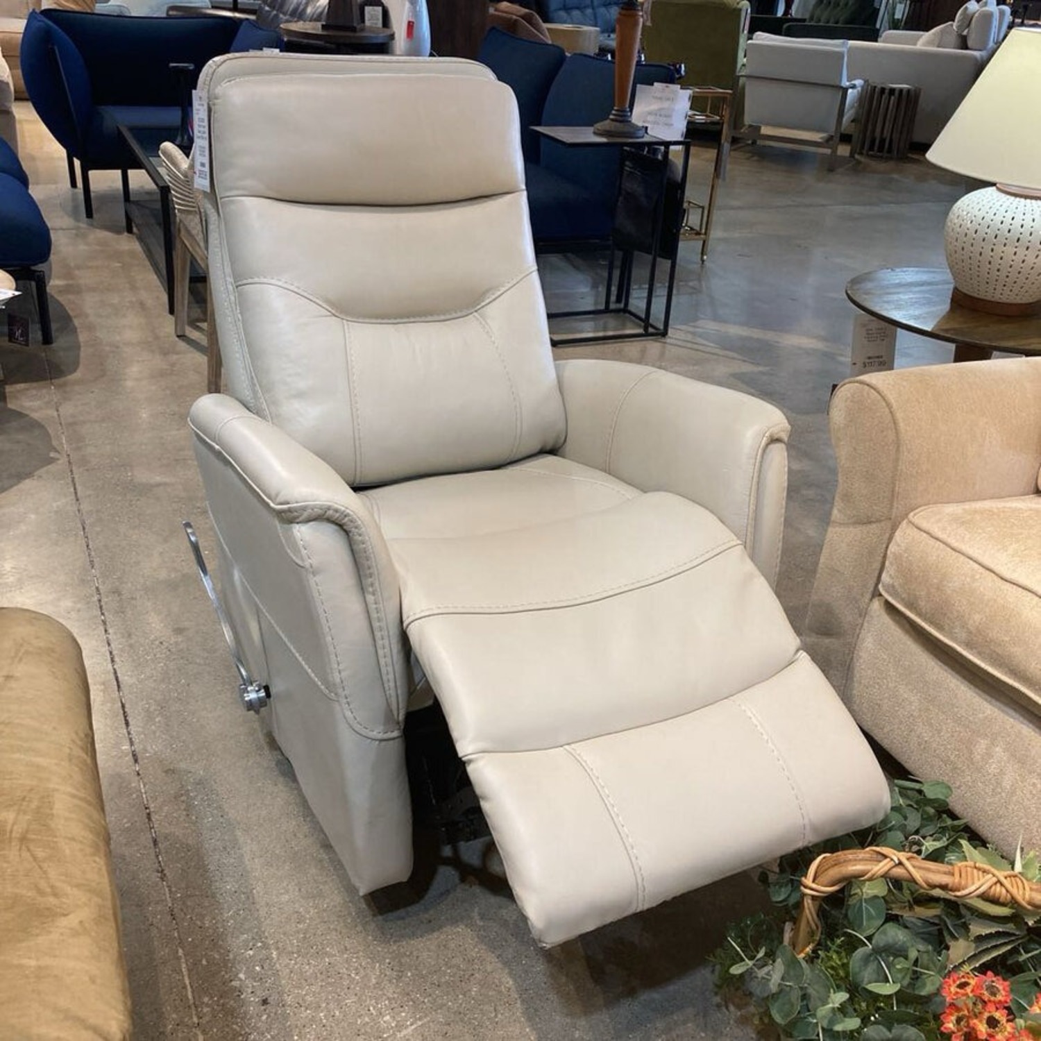 Parker House Gemini Leather Swivel Glider Recliner - image-12