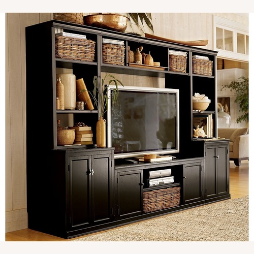 Used Pottery Barn Logan 6 pc Media Console for sale on AptDeco