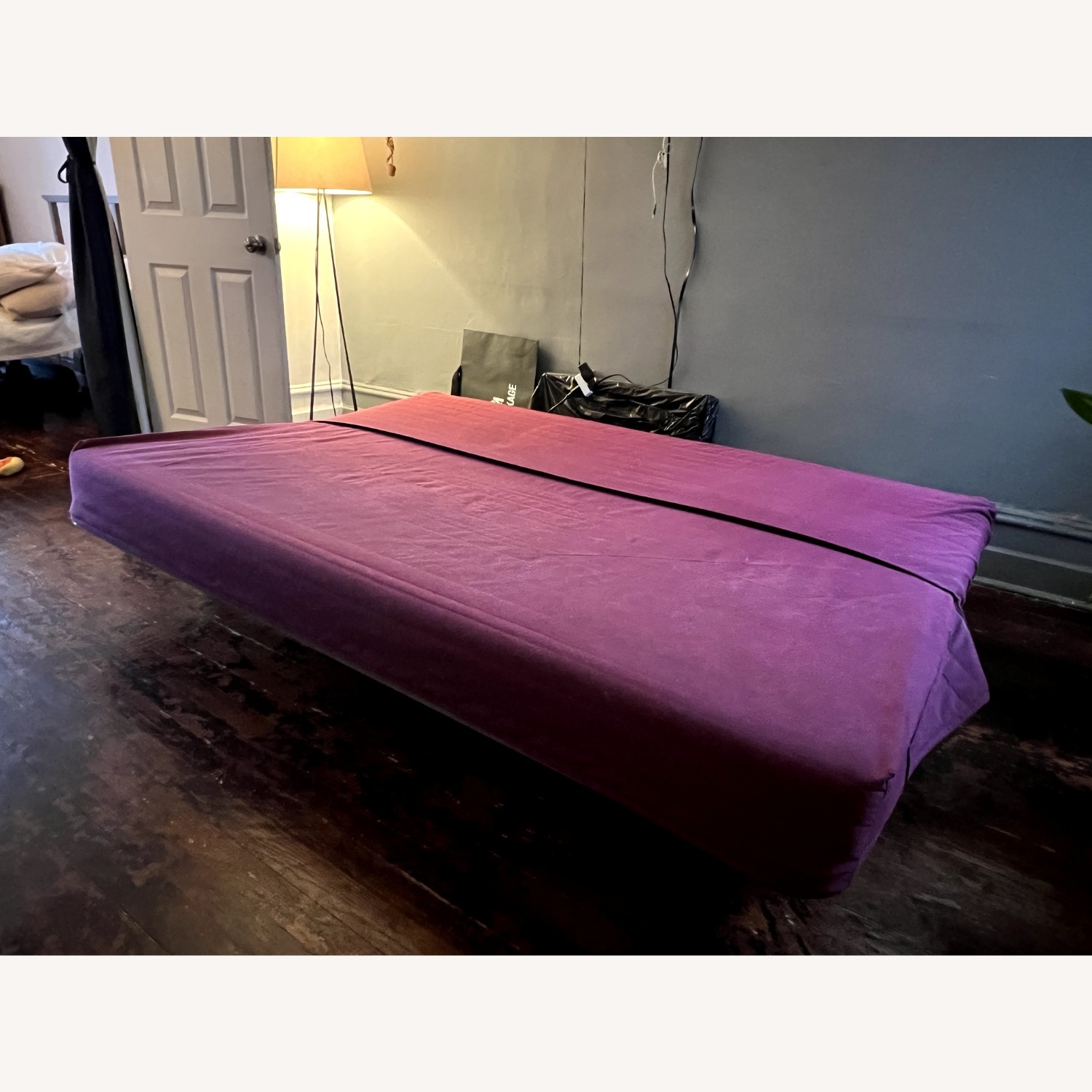 IKEA Beddinge / Lovas Purple Fabric Futon - image-5