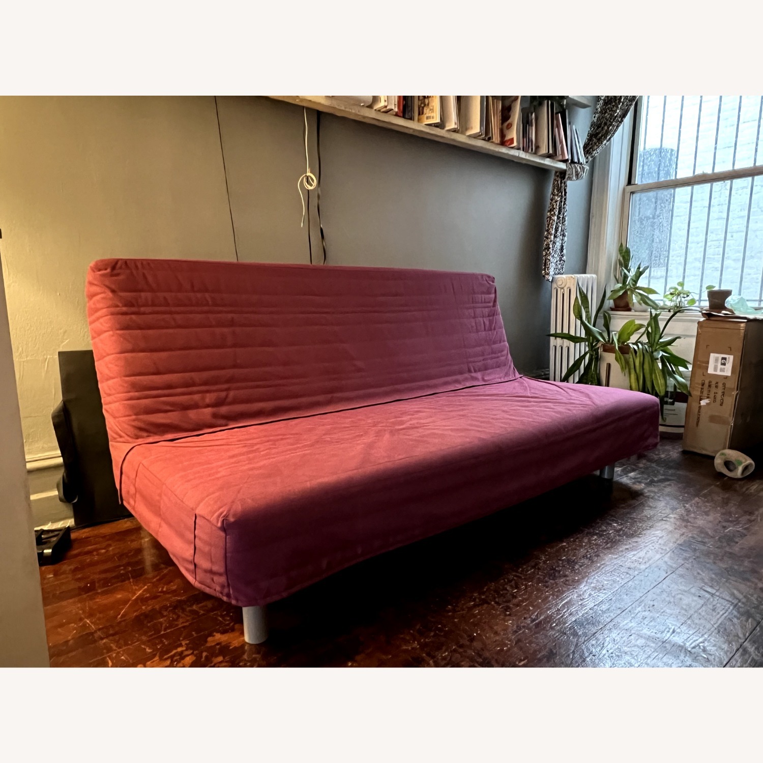IKEA Beddinge / Lovas Purple Fabric Futon - image-2