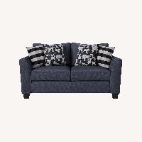 Raymour & Flanigan Daine Blue Loveseat