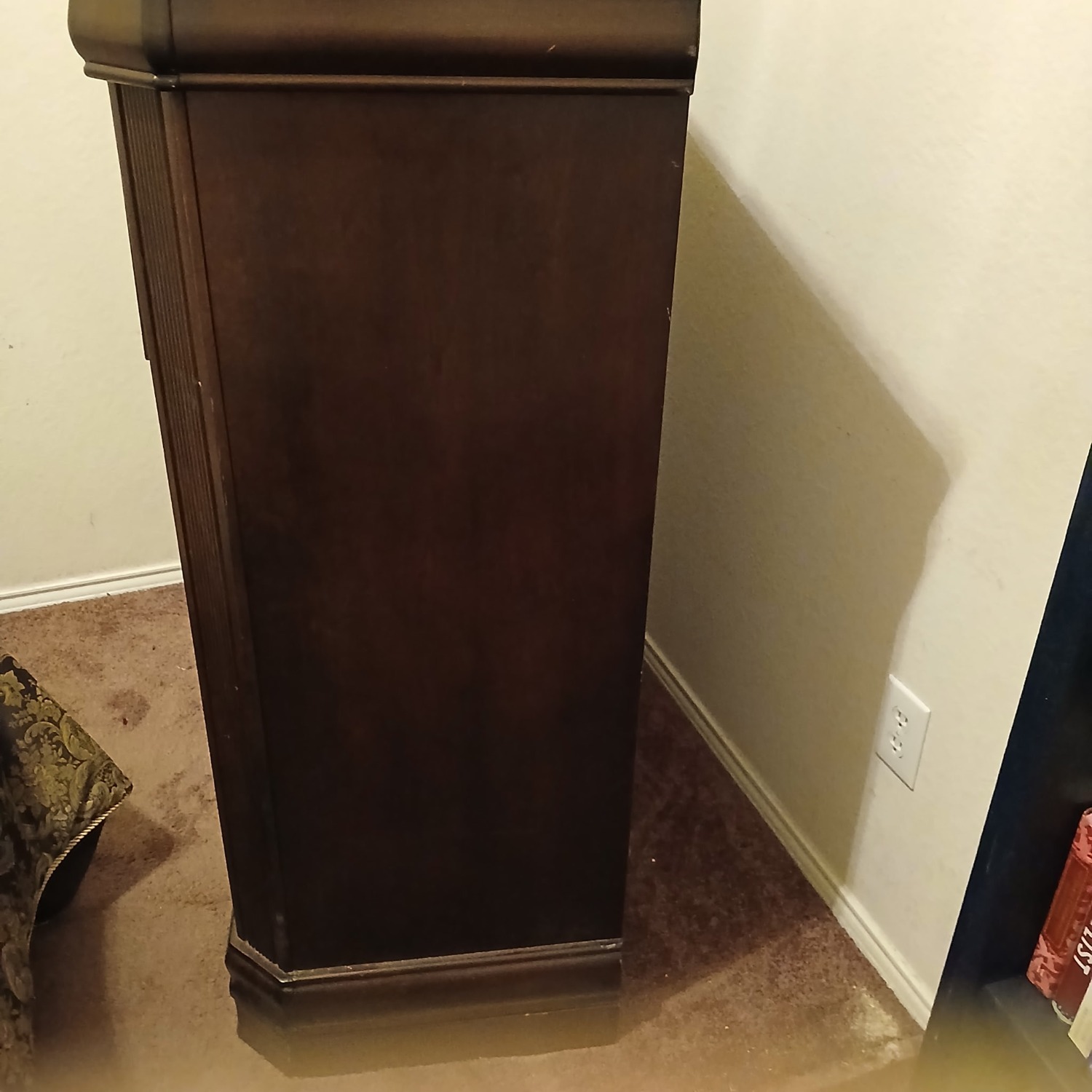 Dark Brown Wood Dresser - image-3