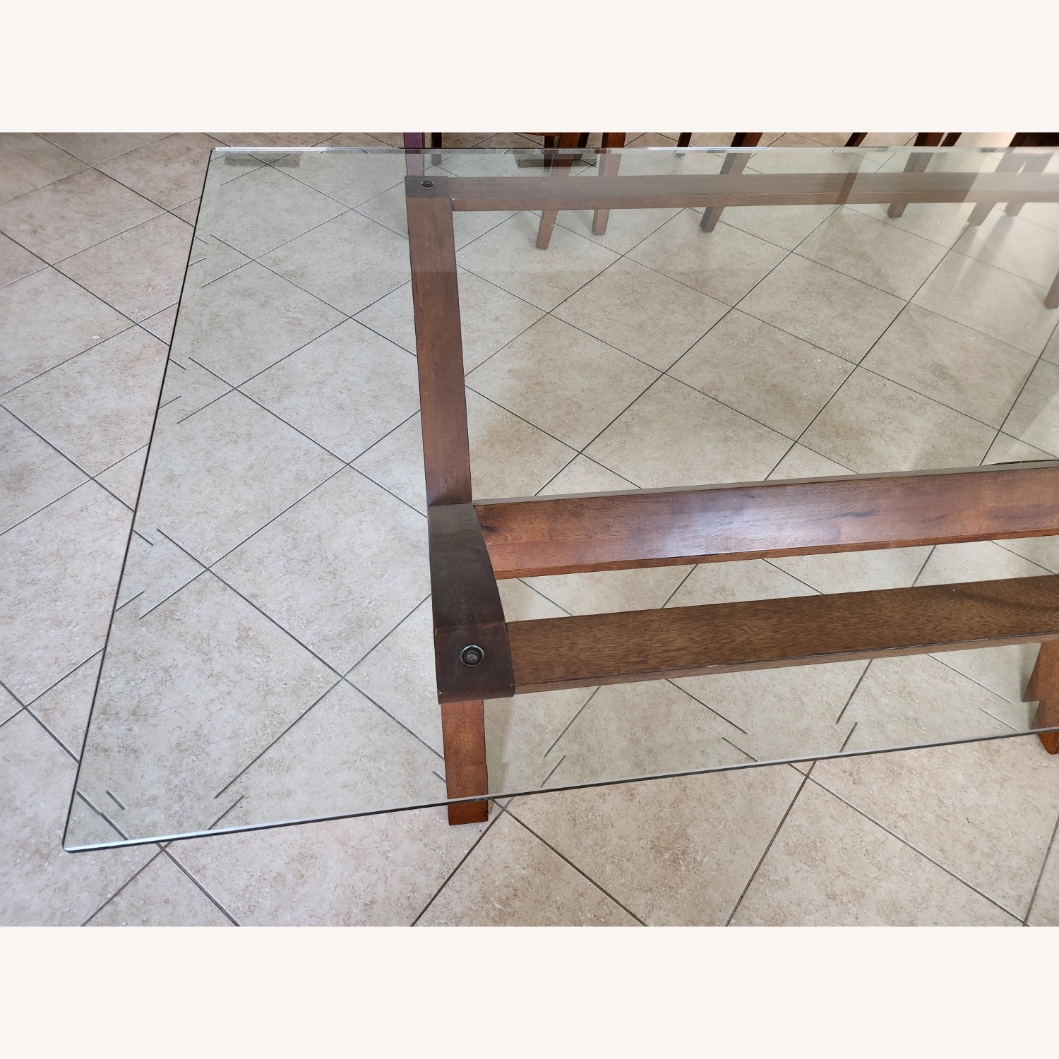 Light Brown Wood Dining Table - image-8