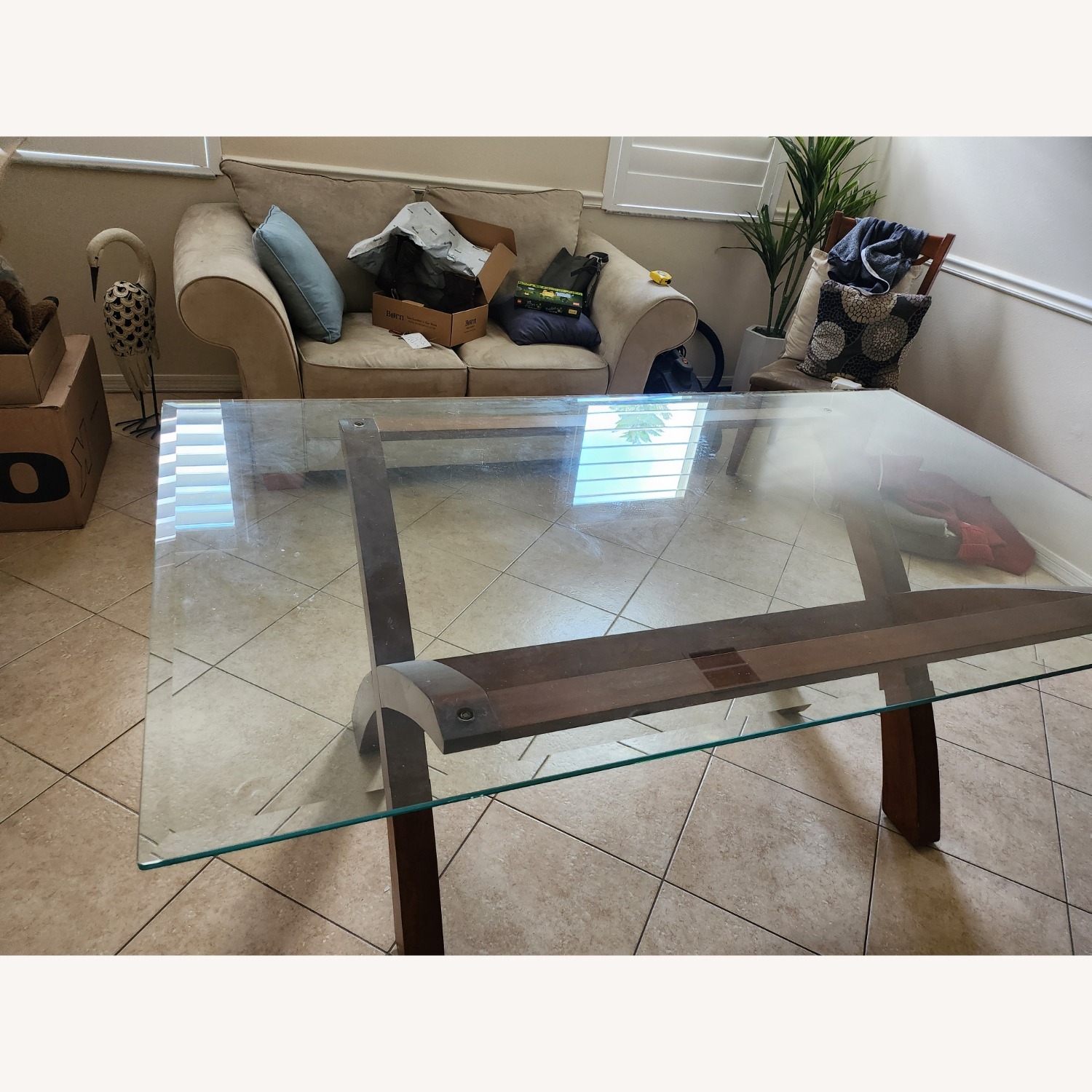 Light Brown Wood Dining Table - image-11