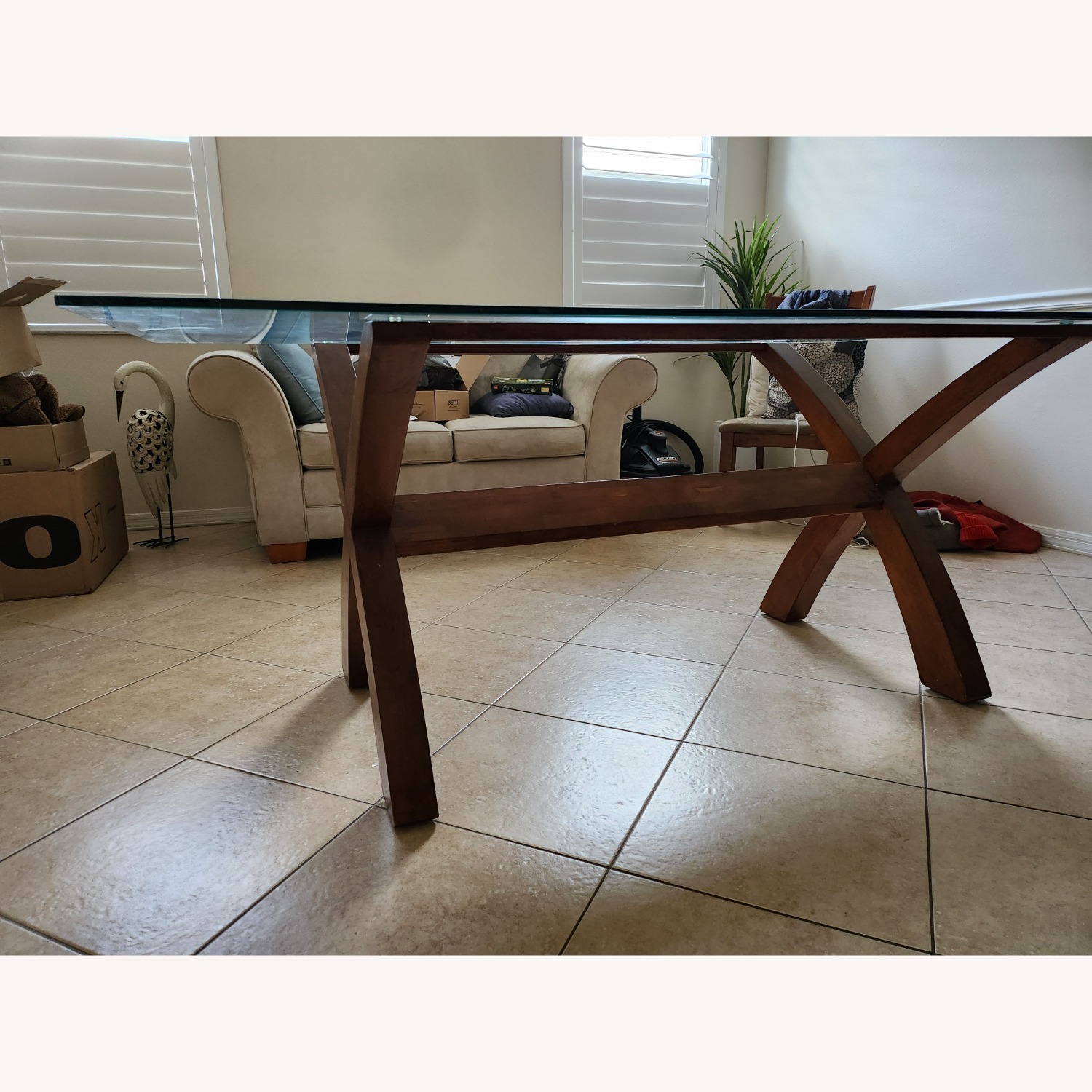 Light Brown Wood Dining Table - image-6