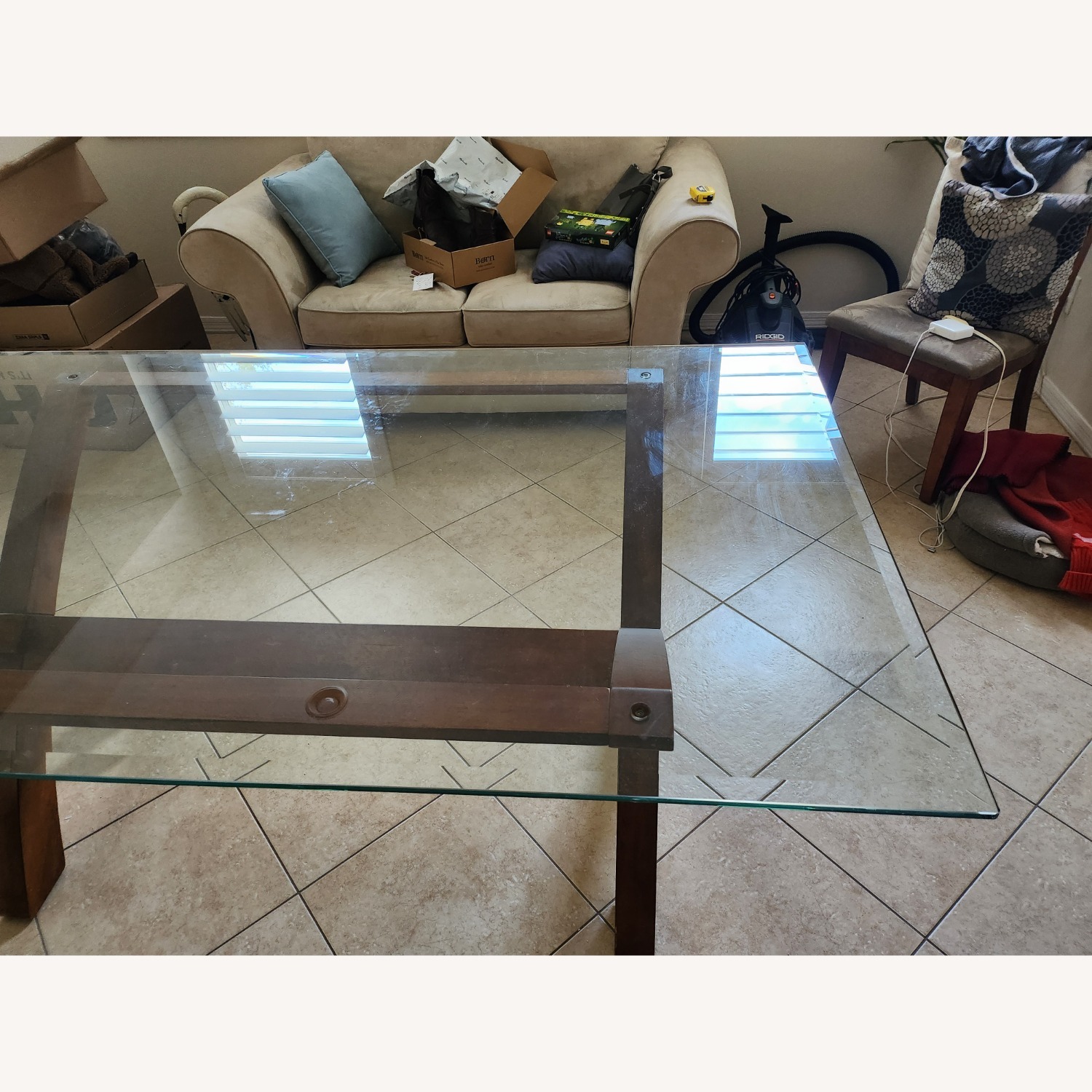 Light Brown Wood Dining Table - image-12