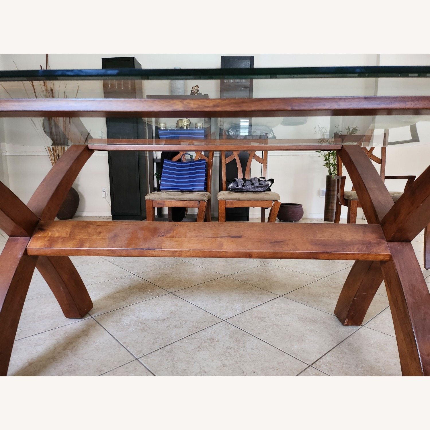 Light Brown Wood Dining Table - image-14