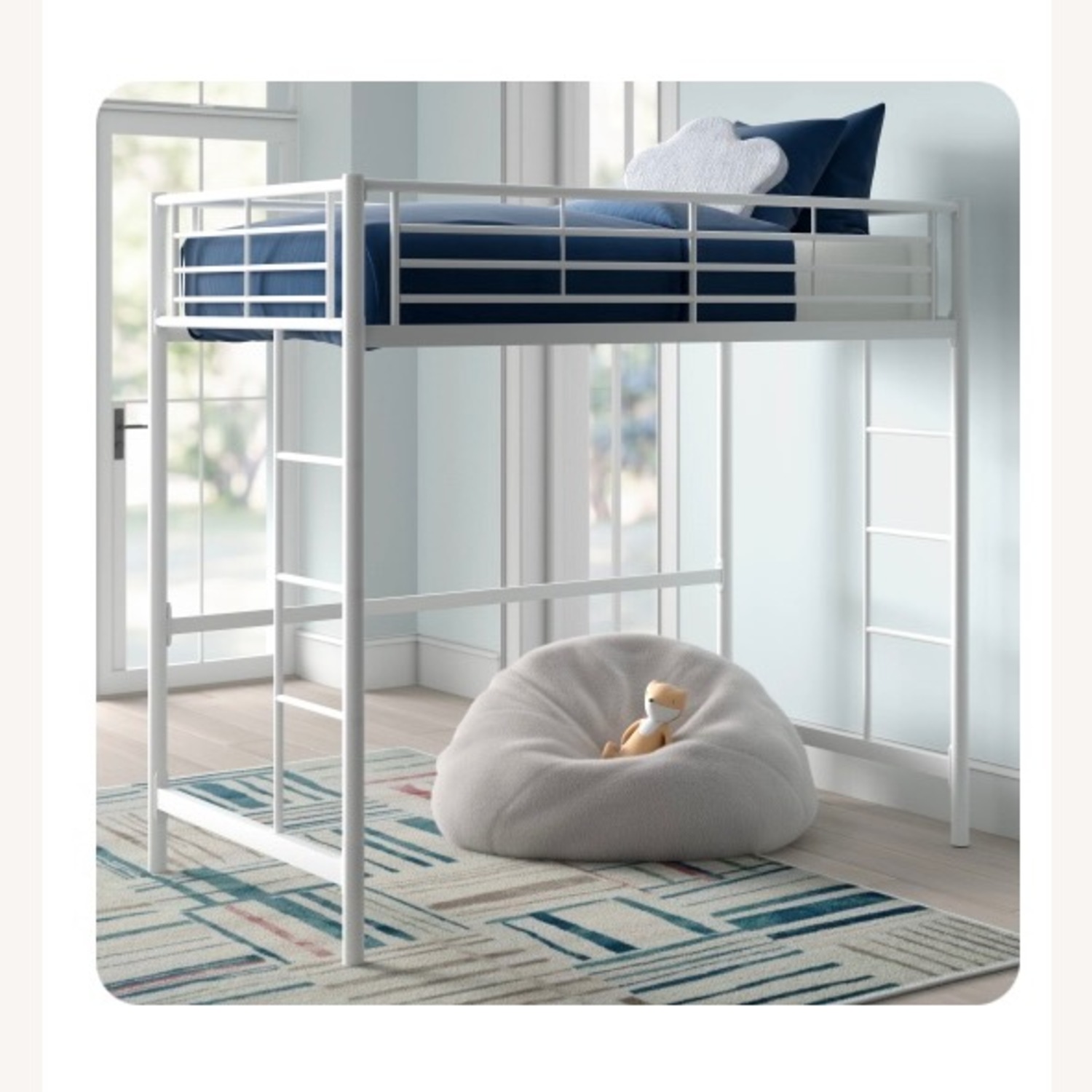 Wayfair Mack & Milo White Metal Bunk Bed - image-3