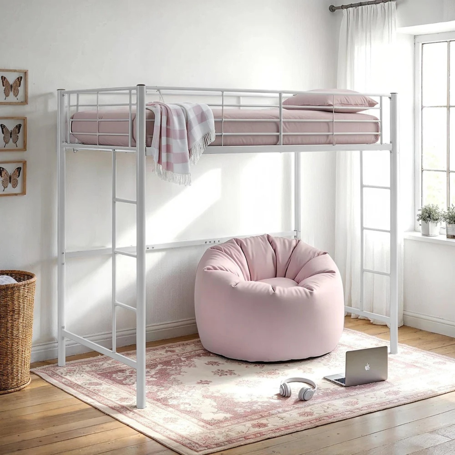 Wayfair Mack & Milo White Metal Bunk Bed - image-8