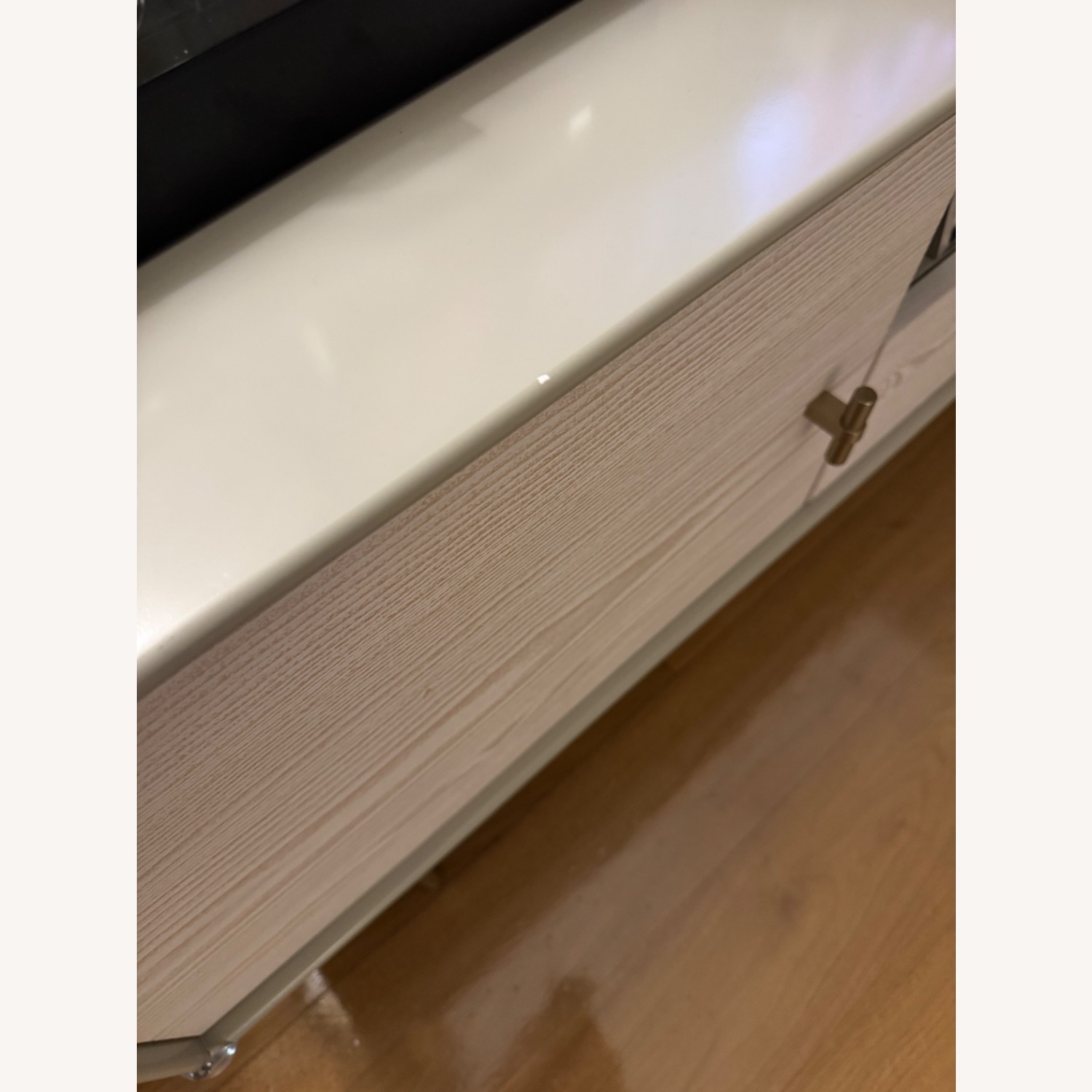 West Elm Laquer Media Console White Media Storage - image-5