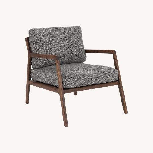 Used Article Denman Storm Gray Fabric Armchair for sale on AptDeco