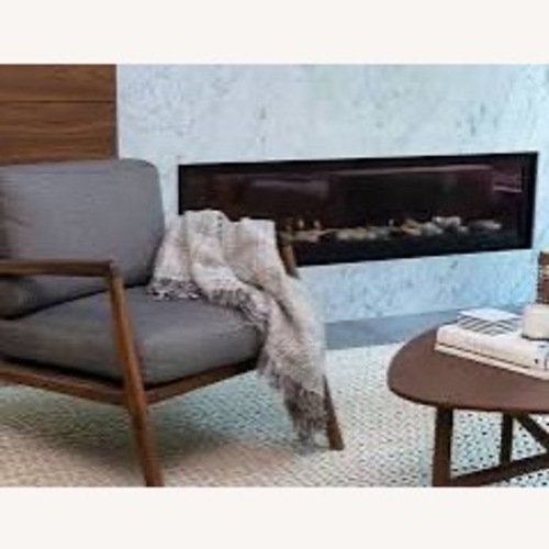 Used Article Denman Storm Gray Fabric Armchair for sale on AptDeco