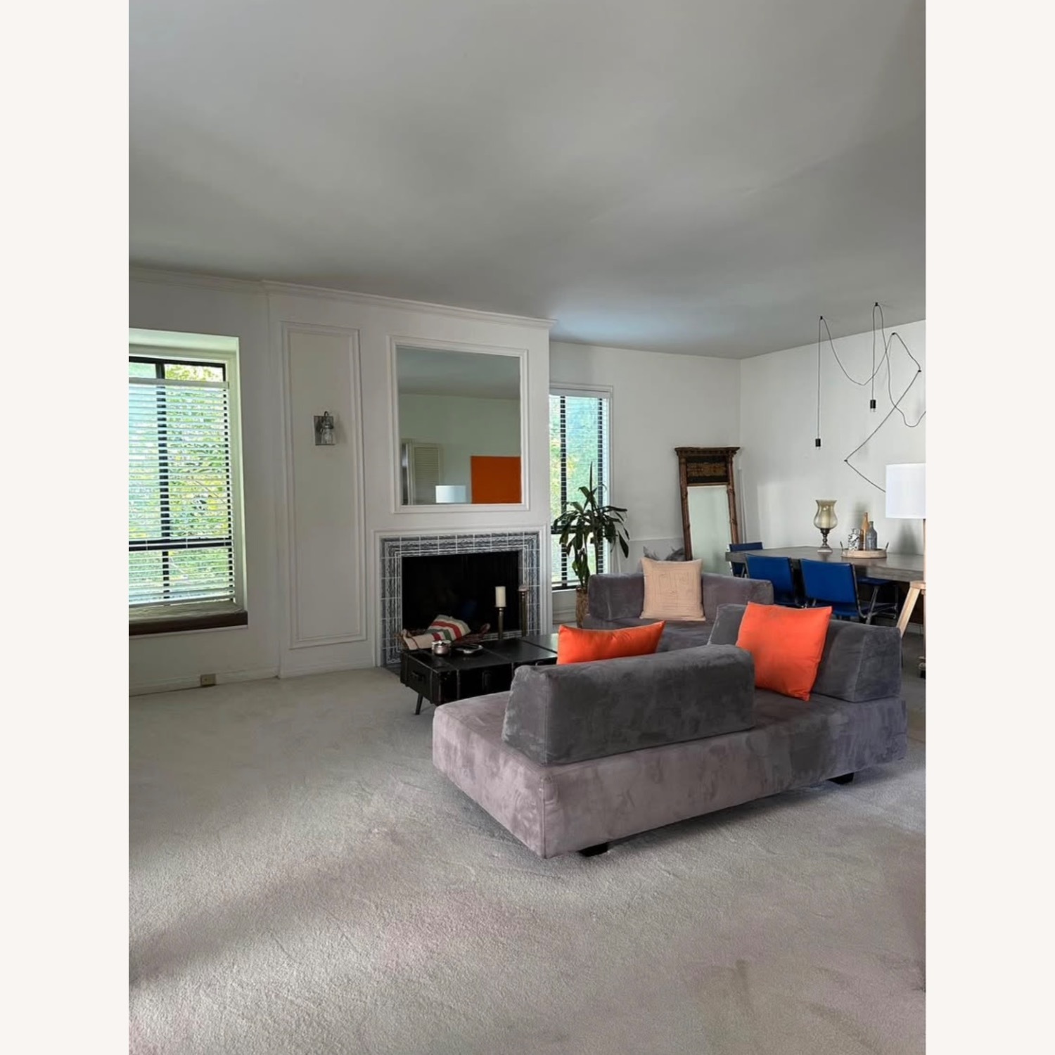 West Elm Tillary Dark Gray Fabric 2 Piece Sectional - image-2