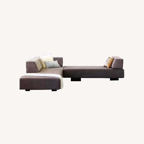 Used West Elm Tillary Dark Gray Fabric 2 Piece Sectional for sale on AptDeco