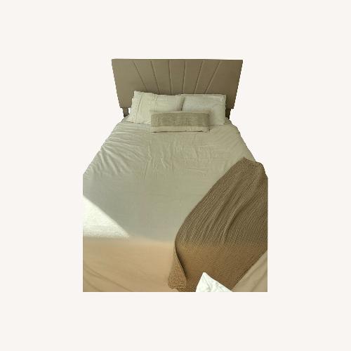 Used Target Queen Bed Beige for sale on AptDeco